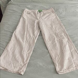 Striped Wide-Leg Women's Pants